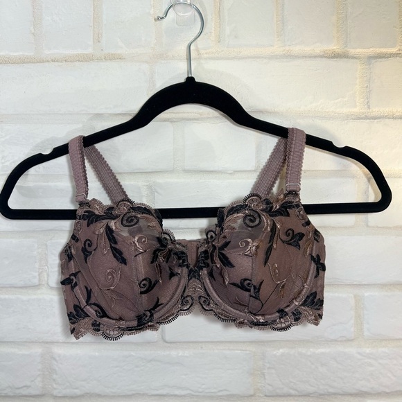 NWT Soma Sensuous Lace Lined Balconet Underwire Bra 34 C Mochaccino #0154 - Picture 1 of 10